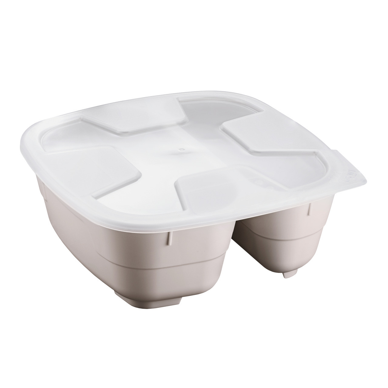 GoodBowl Twin 5er Set 0,60 l + 0,40 l / 185 x 185 x 76 mm sand